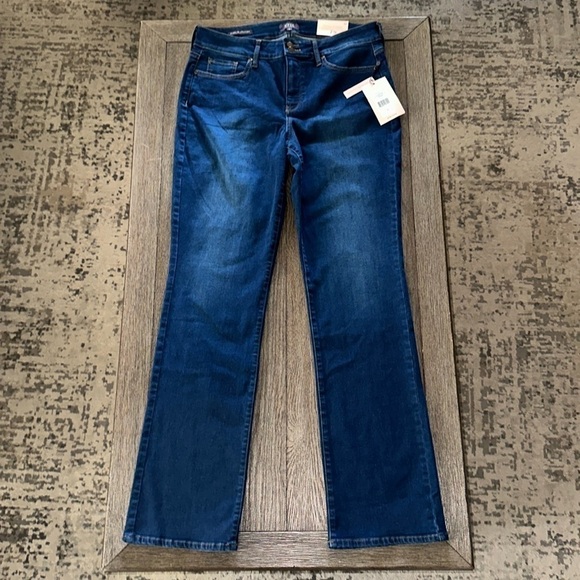 NYDJ Marilyn Straight Lift X Tuck Technology Double Shank Jeans 10 Cooper - Picture 1 of 10